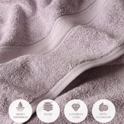 SUPERIOR® Madeline Collection | Plush Egyptian Cotton 6-pc. Quick Dry Solid Bath Towel Set