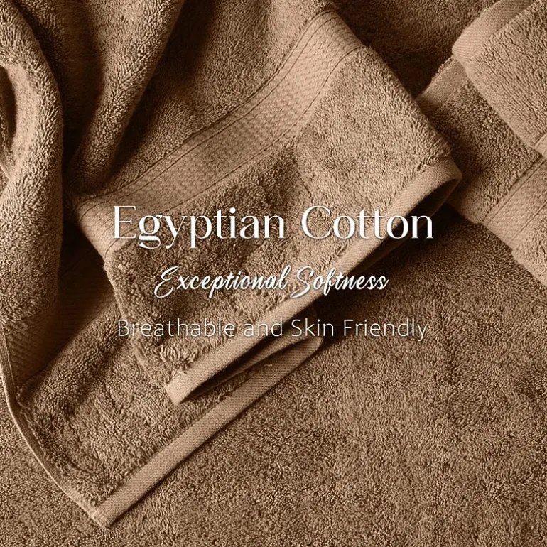 SUPERIOR® Madeline Collection | Plush Egyptian Cotton 6-pc. Quick Dry Solid Bath Towel Set
