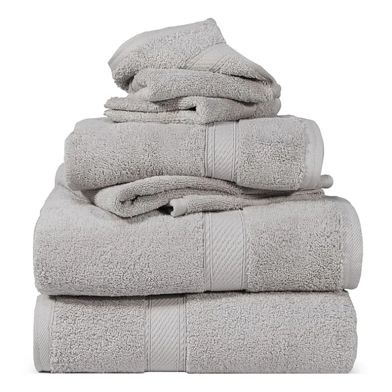 SUPERIOR® Madeline Collection | Plush Egyptian Cotton 6-pc. Quick Dry Solid Bath Towel Set