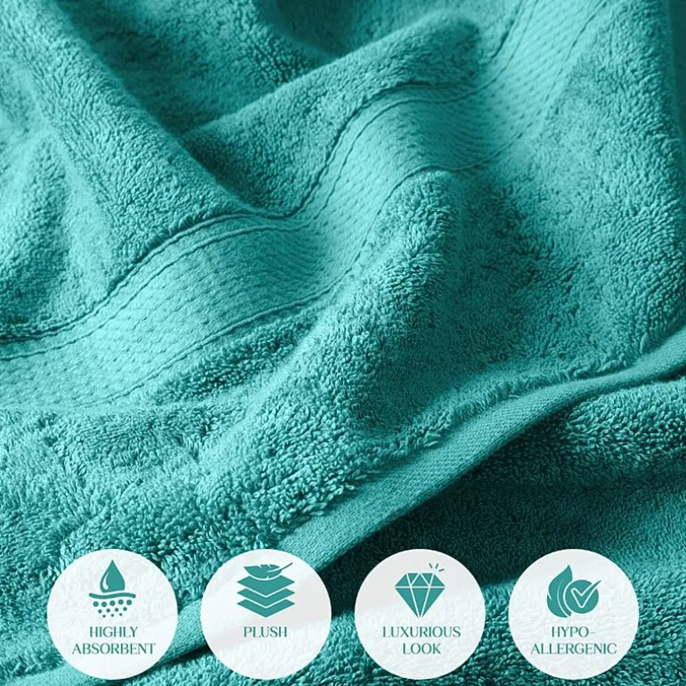 SUPERIOR® Madeline Collection | Plush Egyptian Cotton 6-pc. Quick Dry Solid Bath Towel Set