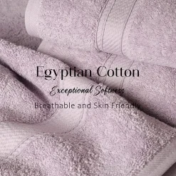 SUPERIOR® Madeline Collection | Plush Egyptian Cotton 6-pc. Quick Dry Solid Bath Towel Set
