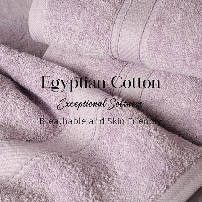 SUPERIOR® Madeline Collection | Plush Egyptian Cotton 6-pc. Quick Dry Solid Bath Towel Set