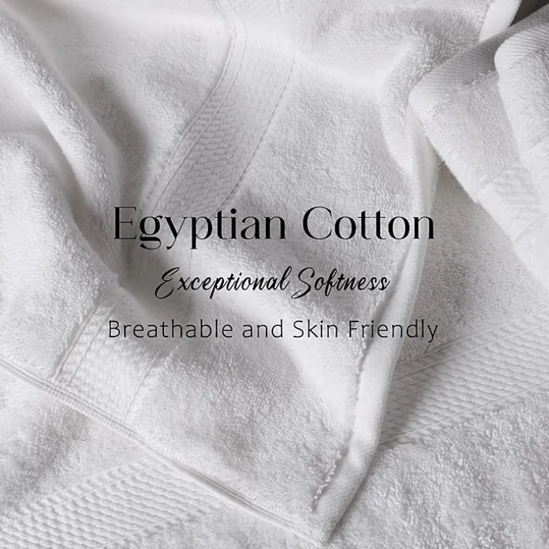 SUPERIOR® Madeline Collection | Plush Egyptian Cotton 6-pc. Quick Dry Solid Bath Towel Set