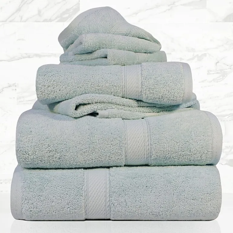 SUPERIOR® Madeline Collection | Plush Egyptian Cotton 6-pc. Quick Dry Solid Bath Towel Set