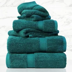 SUPERIOR® Madeline Collection | Plush Egyptian Cotton 6-pc. Quick Dry Solid Bath Towel Set