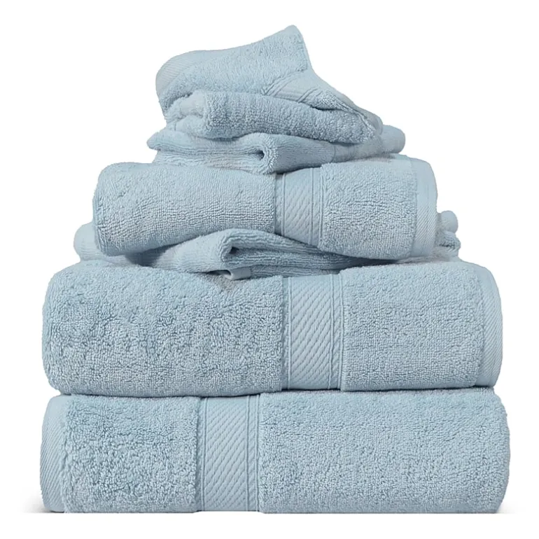 SUPERIOR® Madeline Collection | Plush Egyptian Cotton 6-pc. Quick Dry Solid Bath Towel Set