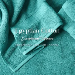 SUPERIOR® Madeline Collection | Plush Egyptian Cotton 6-pc. Quick Dry Solid Bath Towel Set