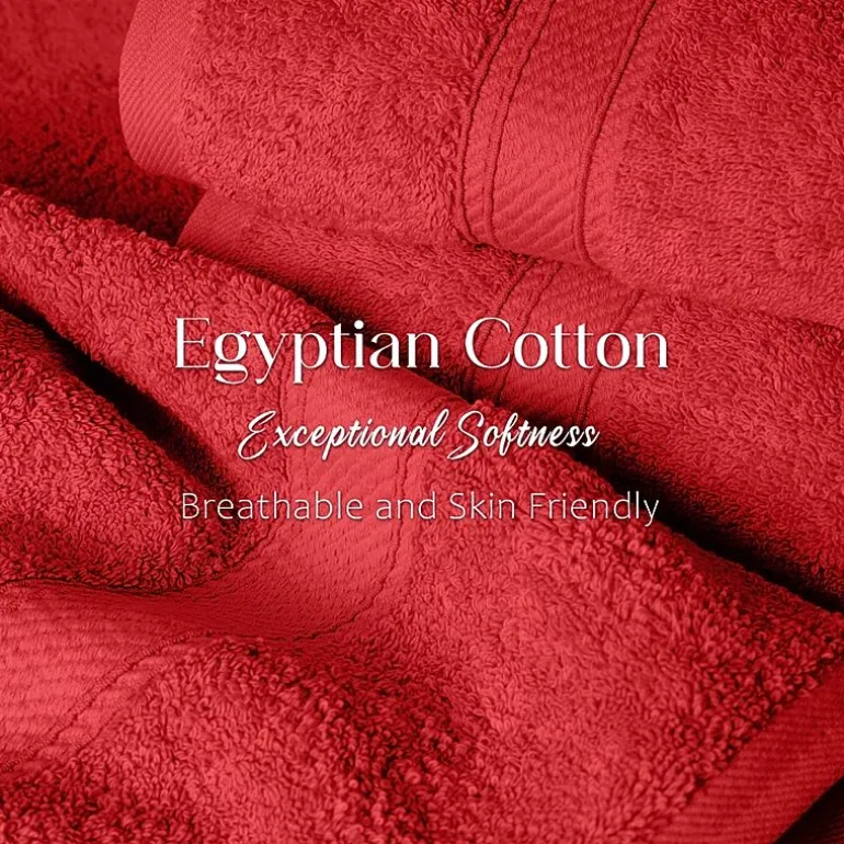 SUPERIOR® Madeline Collection | Plush Egyptian Cotton 6-pc. Quick Dry Solid Bath Towel Set