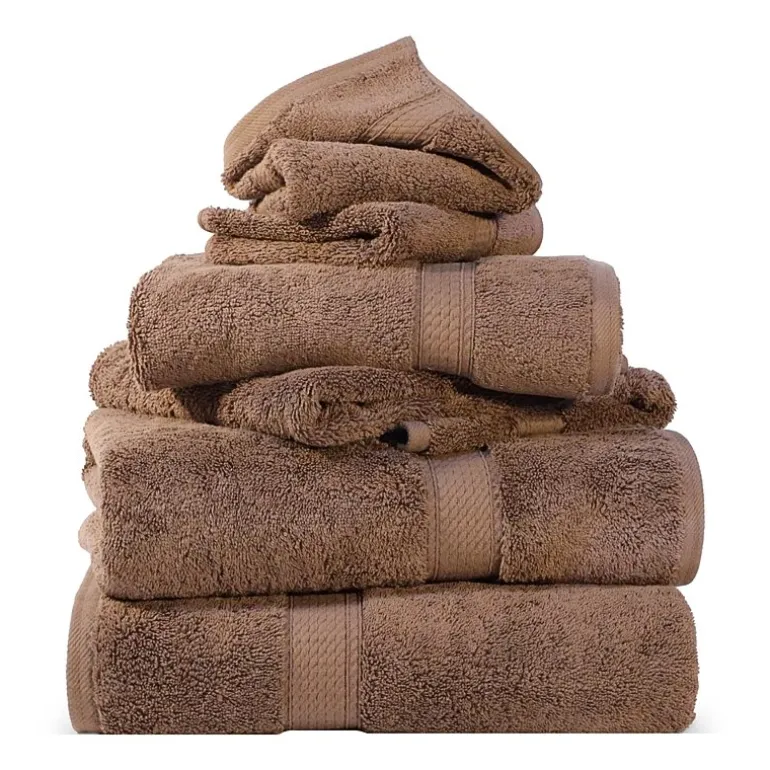 SUPERIOR® Madeline Collection | Plush Egyptian Cotton 6-pc. Quick Dry Solid Bath Towel Set