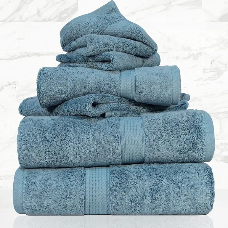 SUPERIOR® Madeline Collection | Plush Egyptian Cotton 6-pc. Quick Dry Solid Bath Towel Set