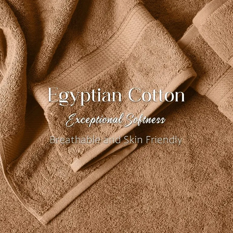 SUPERIOR® Madeline Collection | Plush Egyptian Cotton 6-pc. Quick Dry Solid Bath Towel Set