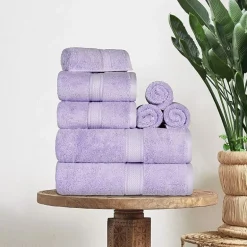 SUPERIOR® Madeline Collection | Plush Egyptian Cotton 8-pc. Quick Dry Solid Bath Towel Set