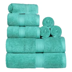 SUPERIOR® Madeline Collection | Plush Egyptian Cotton 8-pc. Quick Dry Solid Bath Towel Set