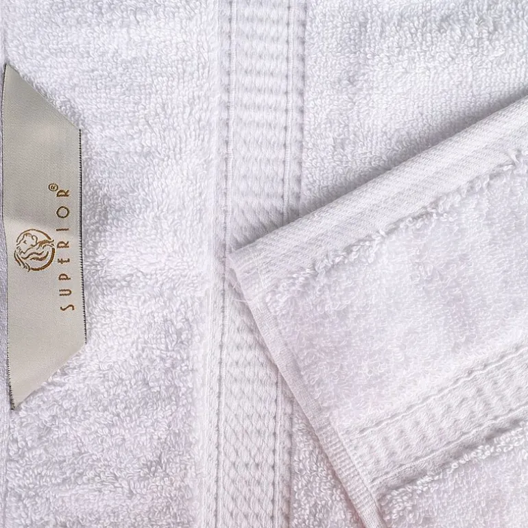 SUPERIOR® Madeline Collection | Plush Egyptian Cotton 8-pc. Quick Dry Solid Bath Towel Set