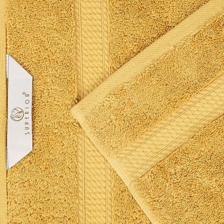 SUPERIOR® Madeline Collection | Plush Egyptian Cotton 8-pc. Quick Dry Solid Bath Towel Set