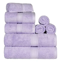 SUPERIOR® Madeline Collection | Plush Egyptian Cotton 8-pc. Quick Dry Solid Bath Towel Set
