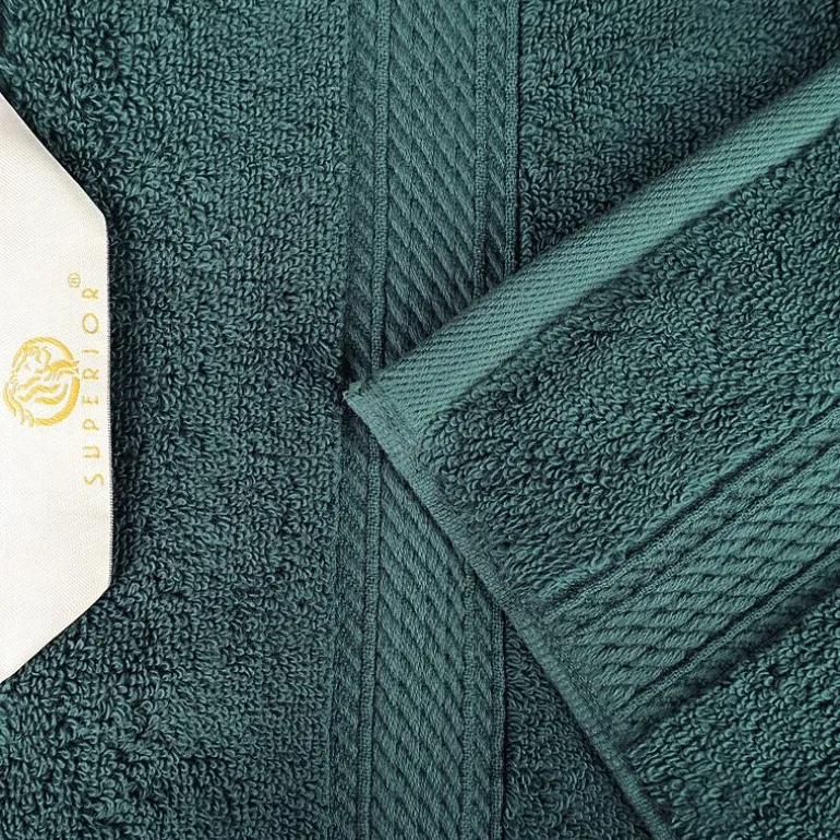 SUPERIOR® Madeline Collection | Plush Egyptian Cotton 8-pc. Quick Dry Solid Bath Towel Set