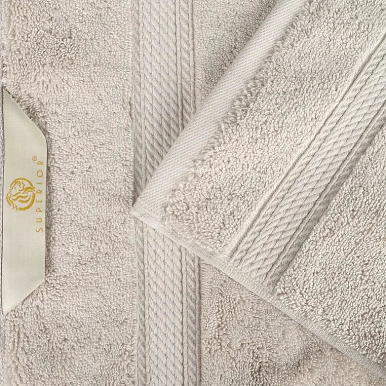 SUPERIOR® Madeline Collection | Plush Egyptian Cotton 8-pc. Quick Dry Solid Bath Towel Set