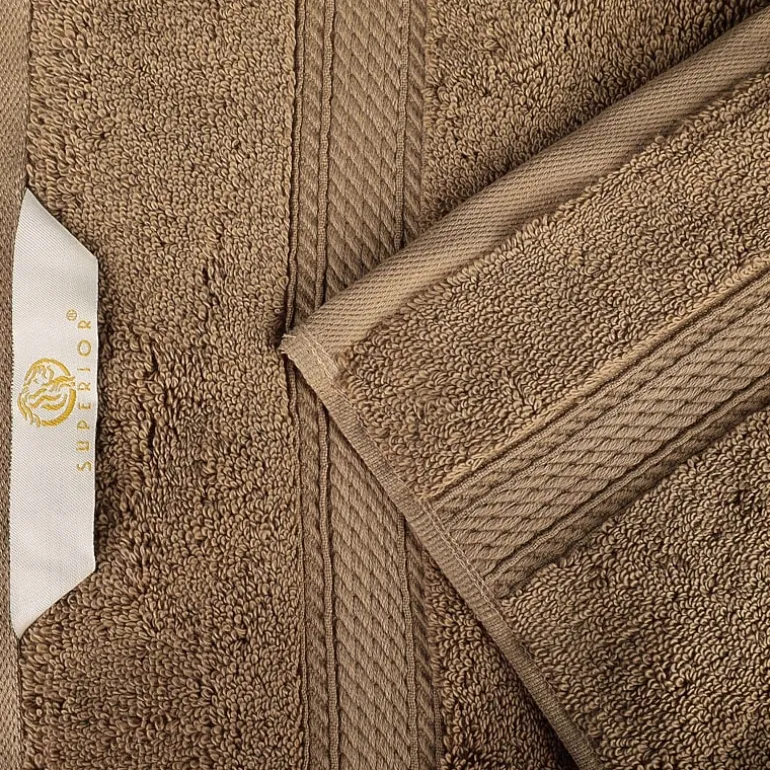 SUPERIOR® Madeline Collection | Plush Egyptian Cotton 8-pc. Quick Dry Solid Bath Towel Set