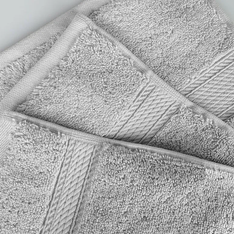 SUPERIOR® Madeline Collection | Plush Egyptian Cotton 8-pc. Quick Dry Solid Bath Towel Set