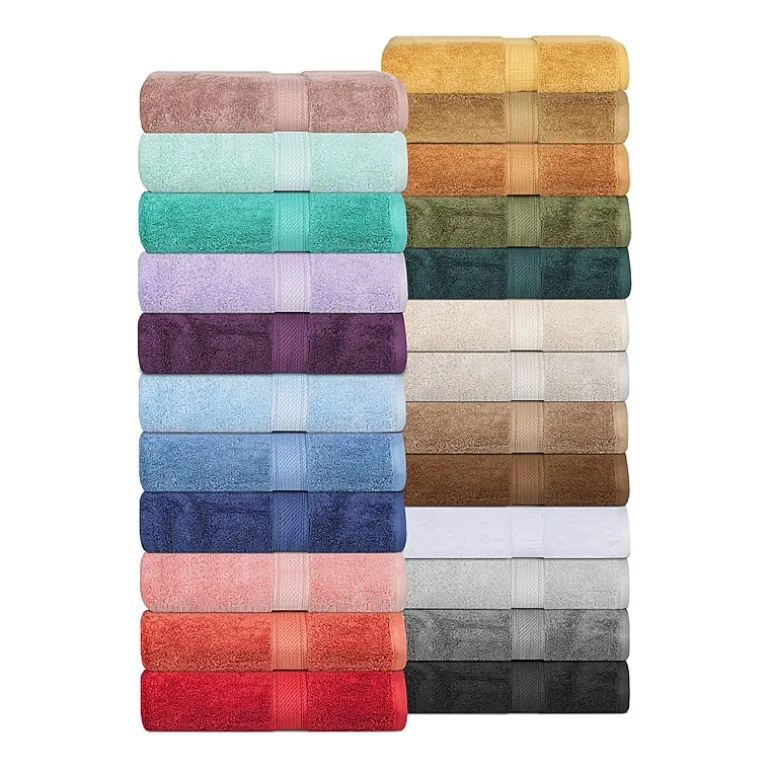 SUPERIOR® Madeline Collection | Plush Egyptian Cotton 8-pc. Quick Dry Solid Bath Towel Set