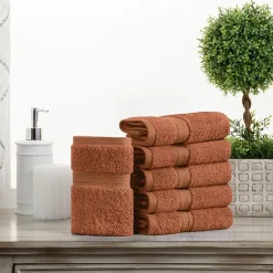 SUPERIOR® Madeline Collection | Plush Egyptian Cotton 6-pc. Quick Dry Washcloth
