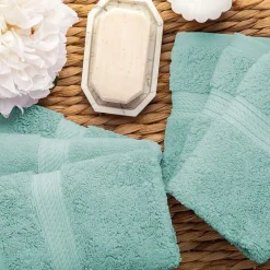 SUPERIOR® Madeline Collection | Plush Egyptian Cotton 6-pc. Quick Dry Washcloth
