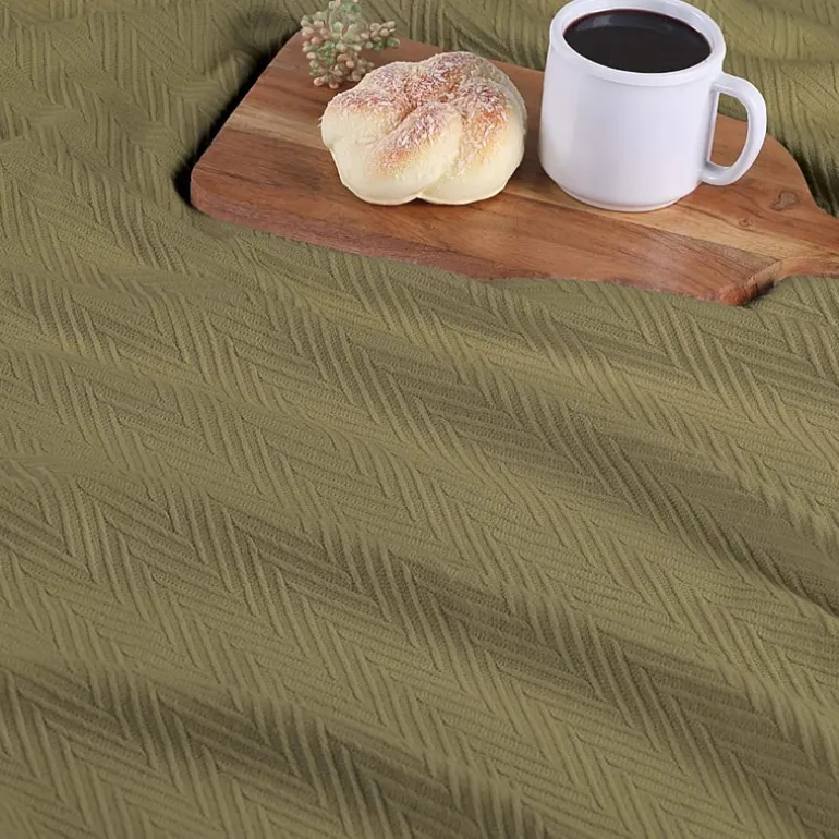SUPERIOR® Metro Woven Zig-Zag Chevron Cotton Multi-Use Throw