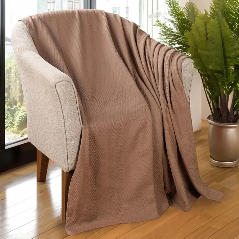 SUPERIOR® Metro Woven Zig-Zag Chevron Cotton Multi-Use Throw
