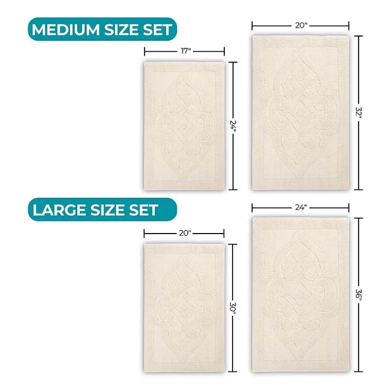 SUPERIOR® Myra 2-Pc Medallion Bath Rug