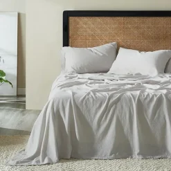 SUPERIOR® Orion Linen Garment Washed Soft Deep Pocket Sheet Set