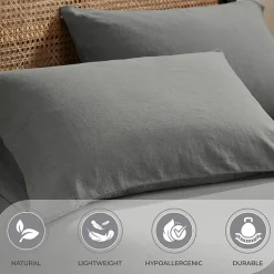 SUPERIOR® Orion Linen Garment Washed Soft Deep Pocket Sheet Set