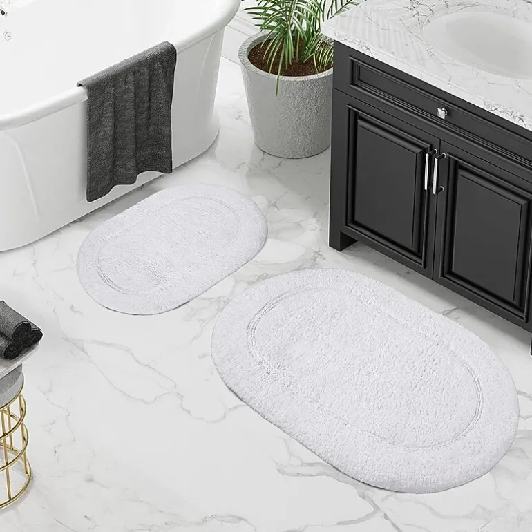 SUPERIOR® Oval Cotton 2-Pc Bath Rug