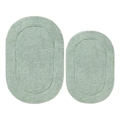 SUPERIOR® Oval Cotton 2-Pc Bath Rug