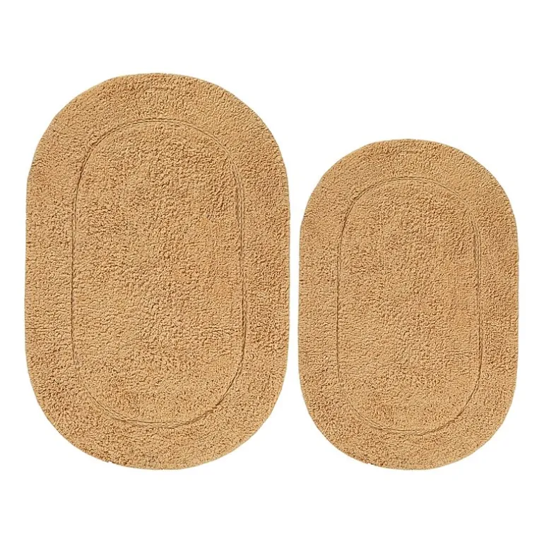 SUPERIOR® Oval Cotton 2-Pc Bath Rug