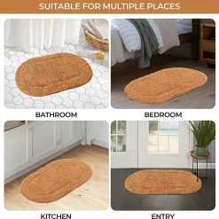 SUPERIOR® Oval Cotton 2-Pc Bath Rug