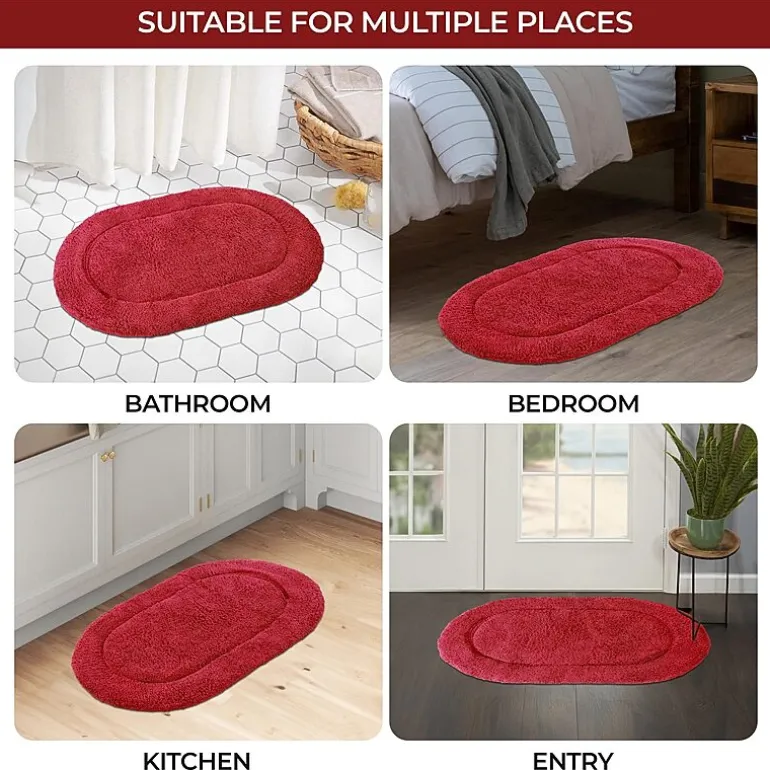 SUPERIOR® Oval Cotton 2-Pc Bath Rug