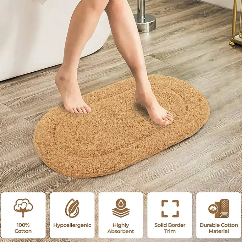 SUPERIOR® Oval Cotton 2-Pc Bath Rug