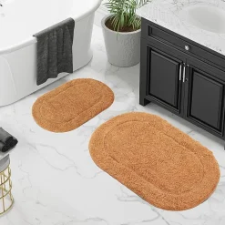 SUPERIOR® Oval Cotton 2-Pc Bath Rug