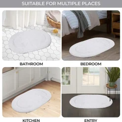 SUPERIOR® Oval Cotton 2-Pc Bath Rug