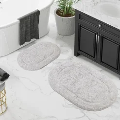 SUPERIOR® Oval Cotton 2-Pc Bath Rug