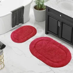 SUPERIOR® Oval Cotton 2-Pc Bath Rug