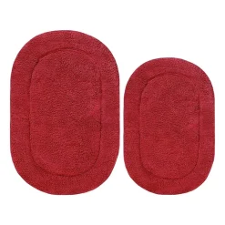 SUPERIOR® Oval Cotton 2-Pc Bath Rug