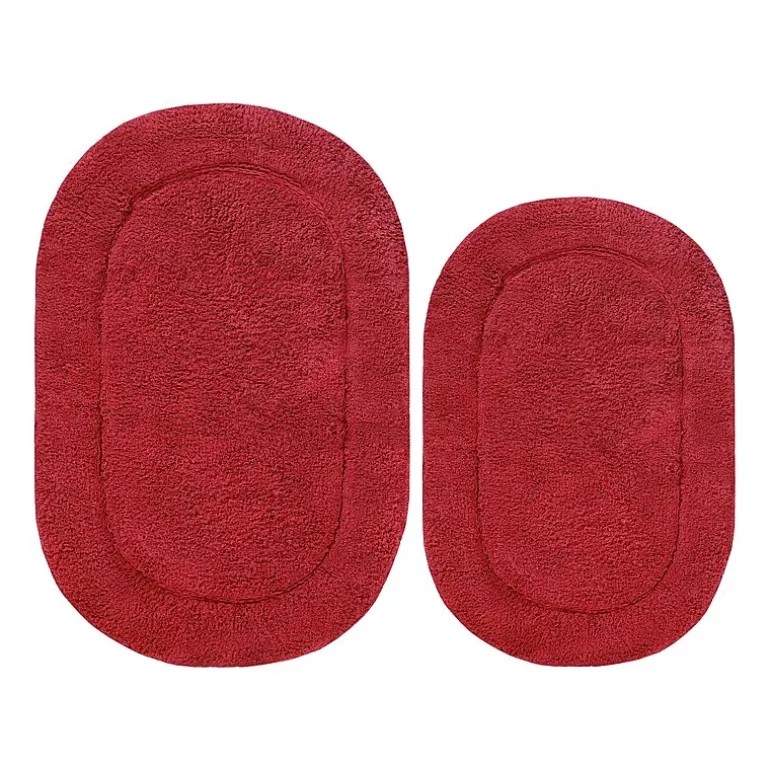 SUPERIOR® Oval Cotton 2-Pc Bath Rug