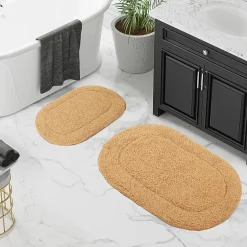 SUPERIOR® Oval Cotton 2-Pc Bath Rug