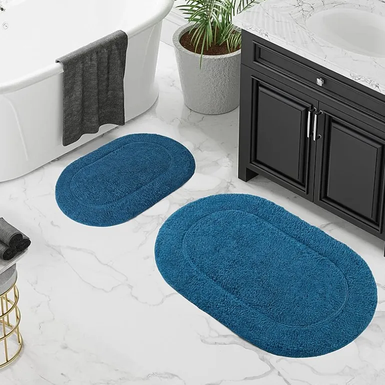 SUPERIOR® Oval Cotton 2-Pc Bath Rug