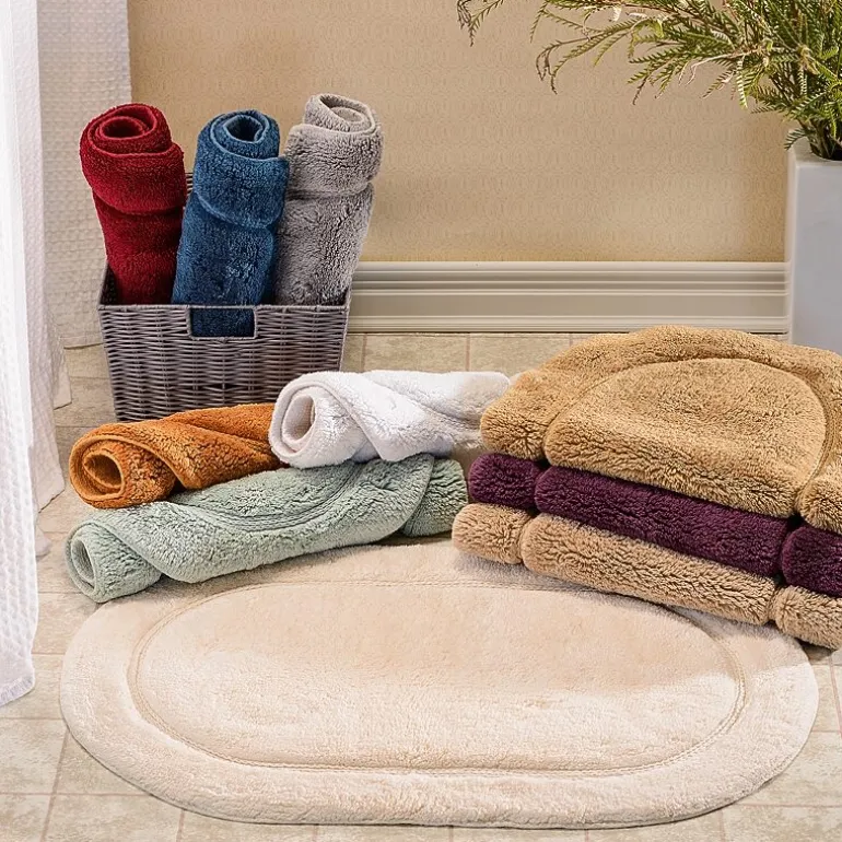 SUPERIOR® Oval Cotton 2-Pc Bath Rug