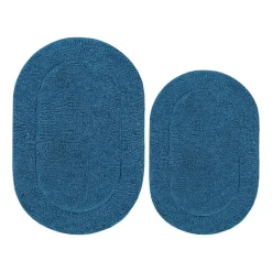 SUPERIOR® Oval Cotton 2-Pc Bath Rug