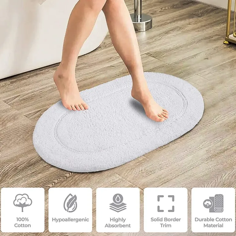 SUPERIOR® Oval Cotton 2-Pc Bath Rug