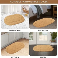 SUPERIOR® Oval Cotton 2-Pc Bath Rug